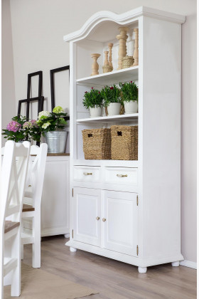 Massivholz Bücherregal Provence Stil Kiefernholz Naturfarben Regal